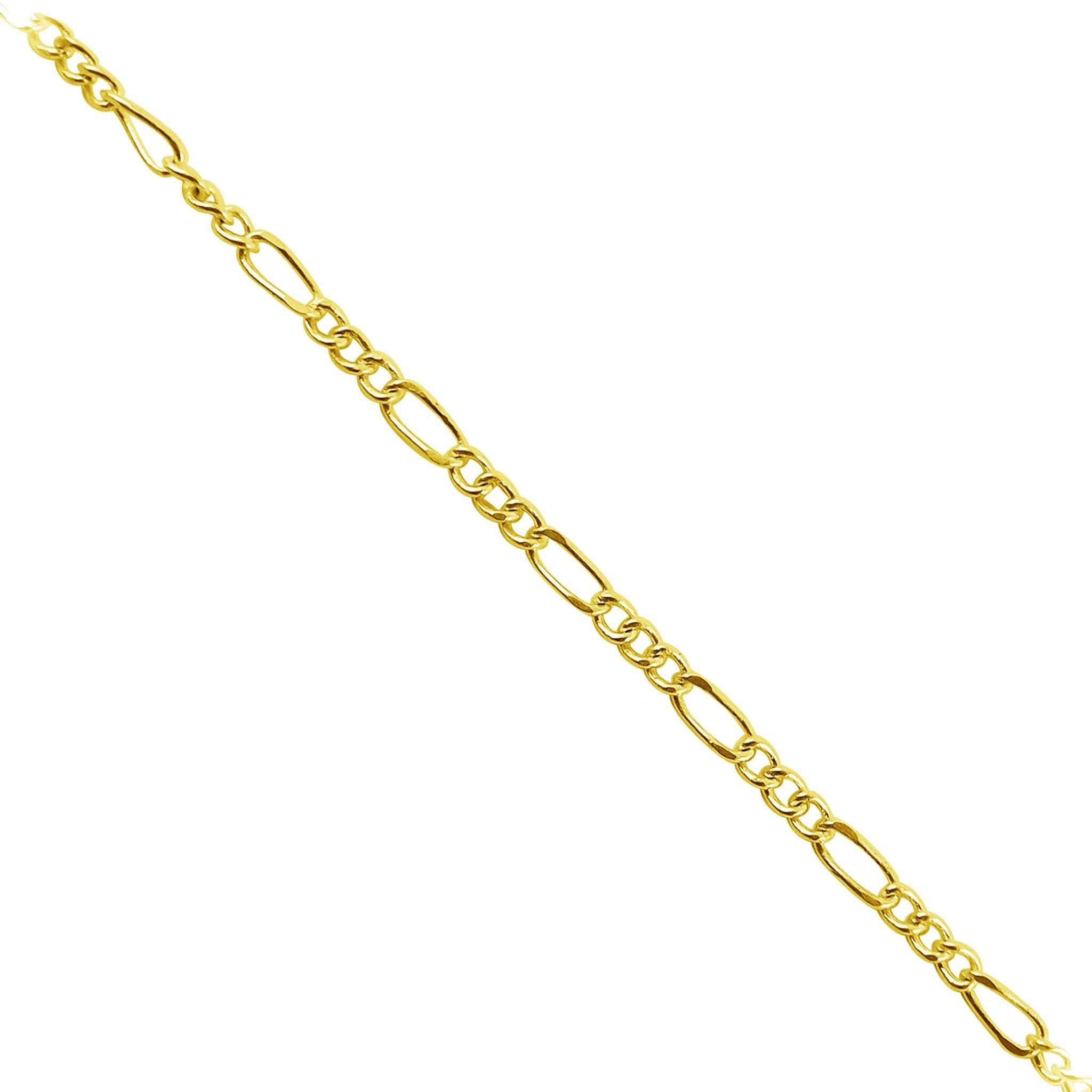 Elongated oval and round link 18K Gold Overlay Over Copper jewelry chain with polished finish designed for wholesale jewelry manufacturing and bulk production use