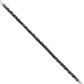 Black Rhodium Overlay Over Copper rope-pattern chain designed for wholesale jewelry production, featuring a slim twisted structure suitable for extender and assembly use