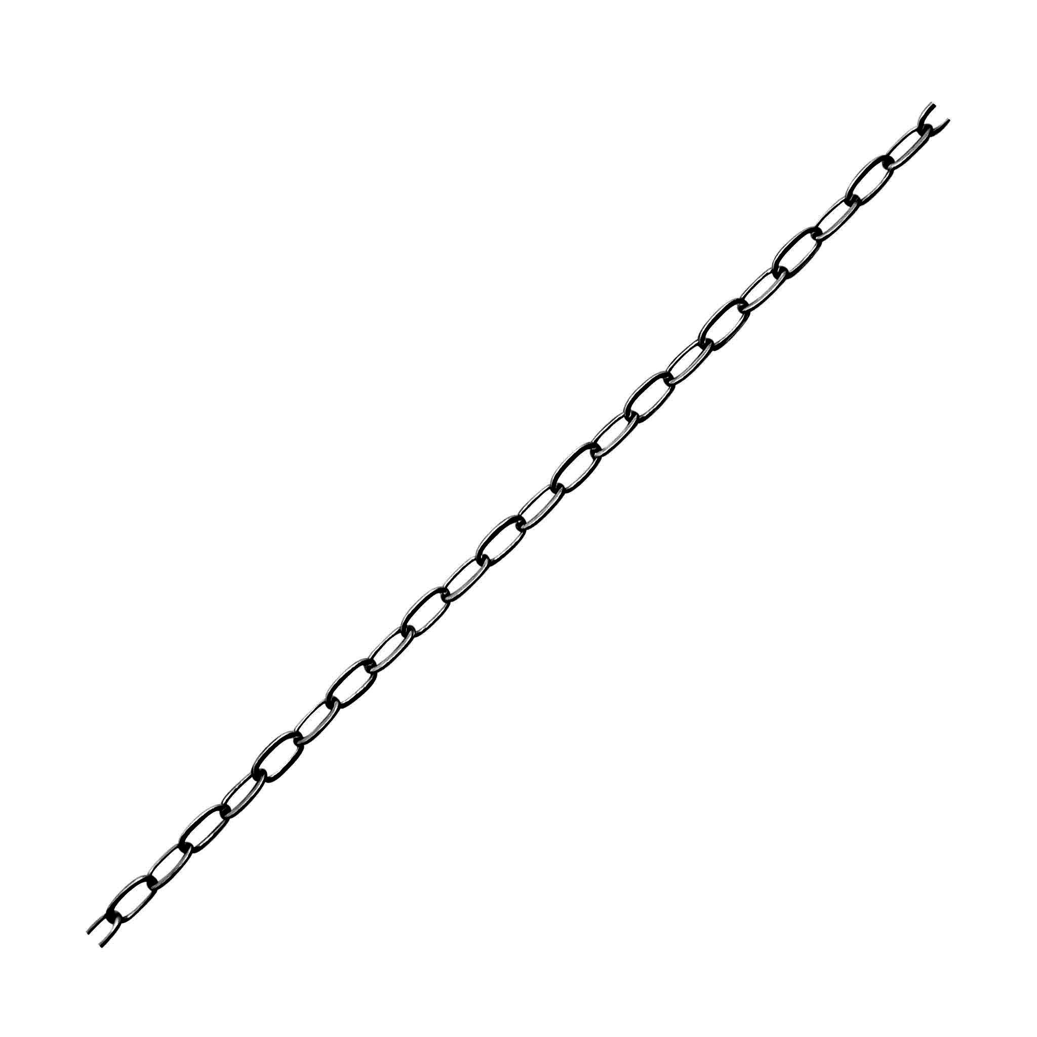 Overlay Chain Box CHR-324-3X2MM-IT Black Rhodium Overlay Beading & Extender Chain – Bali ...