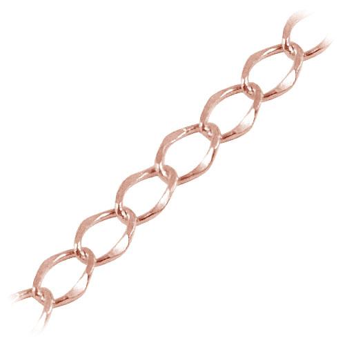 CHRG-100-4X5MM Rose Gold Overlay Beading & Extender Chain Beads Bali Designs Inc 