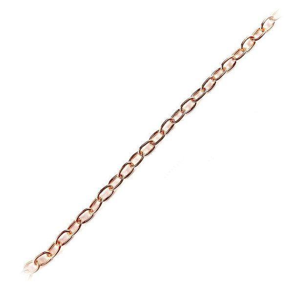 CHRG-104-3MM Rose Gold Overlay Beading & Extender Chain Beads Bali Designs Inc 