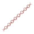 Rose Gold Overlay Over Copper textured oval link chain with refined surface detailing designed for wholesale jewelry manufacturing, extender preparation, and precision production workflows