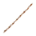 CHRG-122 Rose Gold Overlay Beading & Extender Chain With Pyrite Beads Bali Designs Inc 