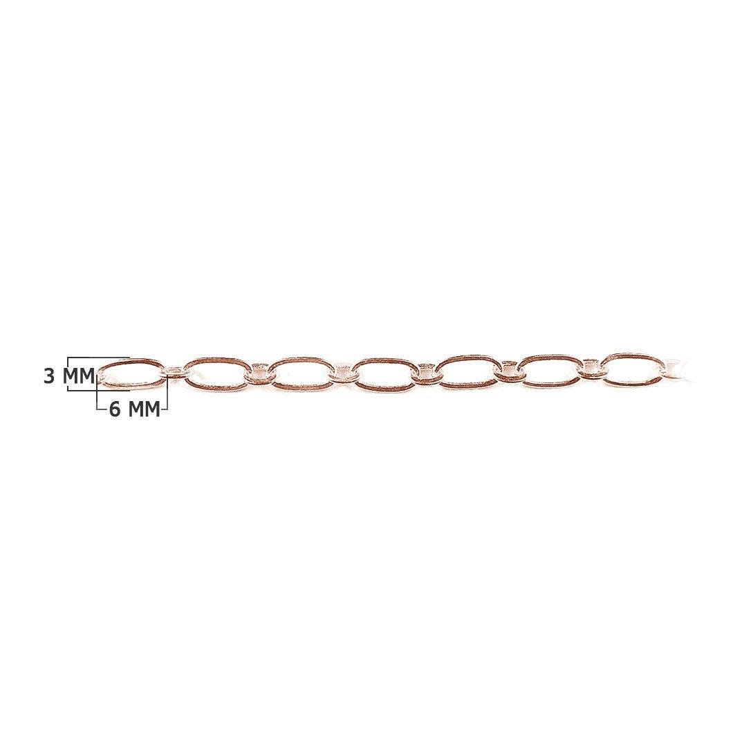 CHRG-271 Rose Gold Overlay Beading & Extender Chain Beads Bali Designs Inc 