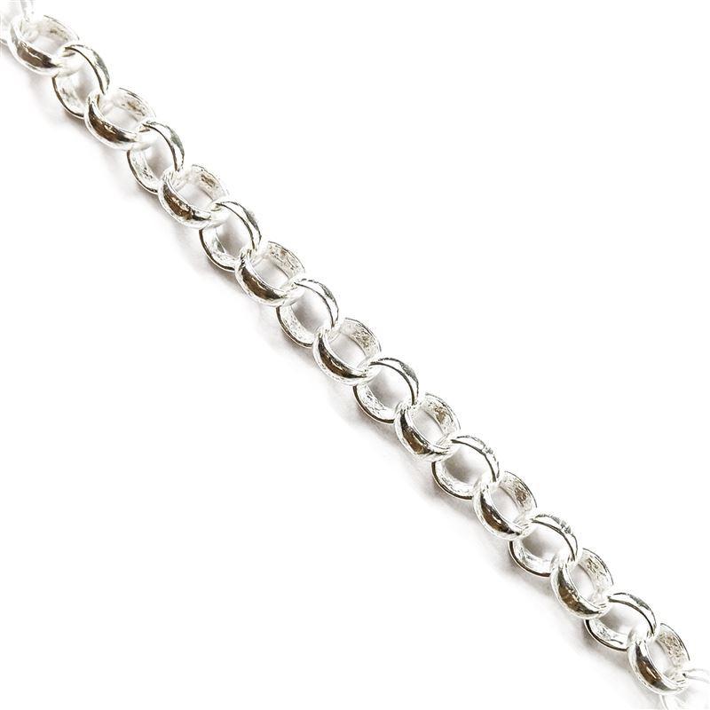 CHSF-103-7MM Silver Overlay Beading & Extender Chain Beads Bali Designs Inc 