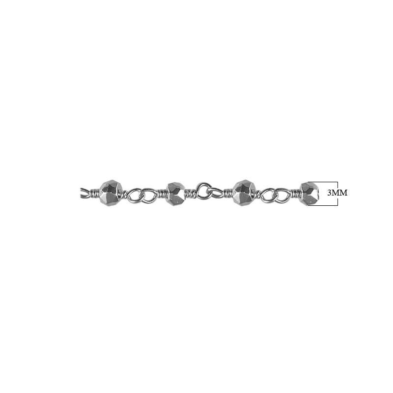 CHSF-122 Silver Overlay Beading & Extender Chain Beads Bali Designs Inc 