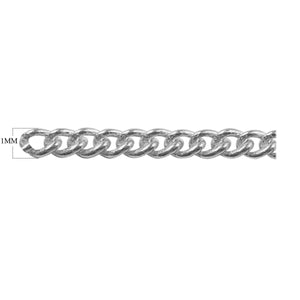 Silver overlay over copper beading and extender chain with polished curb links displayed for wholesale jewelry manufacturing and bulk production applications
