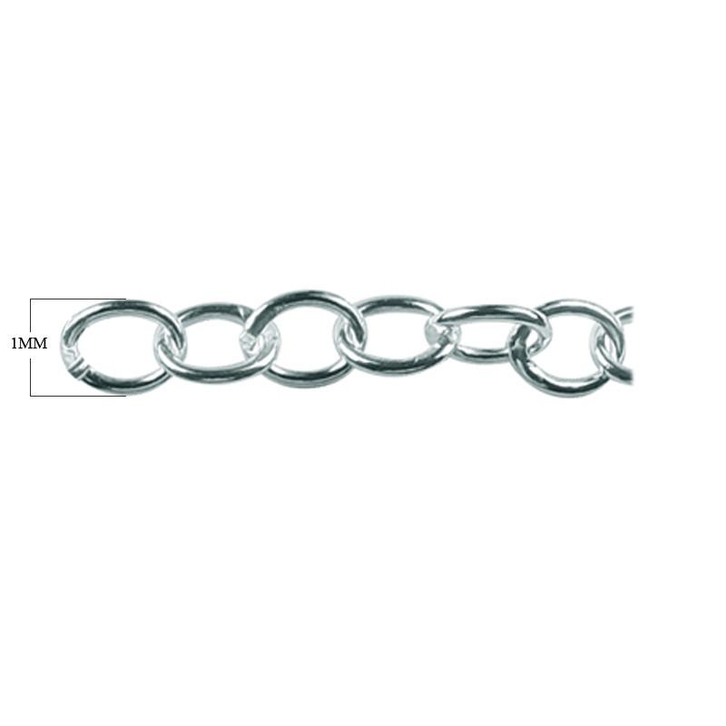 Silver overlay over copper beading and extender chain with polished oval links displayed for wholesale jewelry manufacturing and bulk production applications