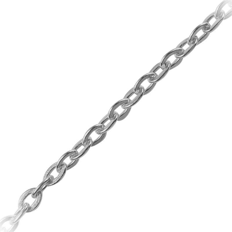 Silver overlay over copper beading and extender chain with polished oval links displayed for wholesale jewelry manufacturing and bulk production use