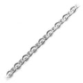 Wholesale textured oval beading and extender chain crafted with silver overlay over copper featuring polished finish and compact oval link structure