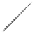 Wholesale round link beading and extender chain crafted with silver overlay over copper featuring polished finish and evenly spaced round links for jewelry manufacturing