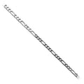 Wholesale elongated bar link beading and extender chain crafted with silver overlay over copper featuring polished finish and structured linear link design