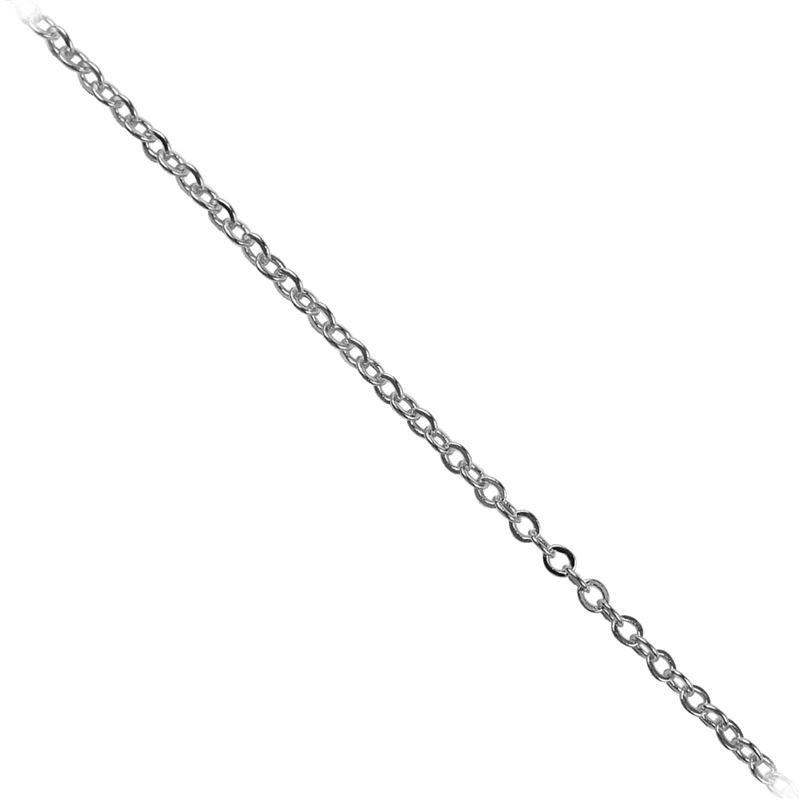 Wholesale classic round link beading and extender chain crafted with silver overlay over copper featuring polished finish and uniform round link construction