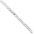 Wholesale elongated oval link beading and extender chain crafted with silver overlay over copper featuring polished finish and long oval-shaped links