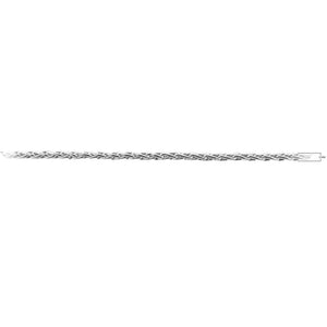 Silver Overlay Over Copper fine beading and extender chain with polished finish, sold as per foot for wholesale jewelry manufacturing and bulk production use