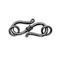 Black Rhodium Overlay Over Copper Designer Hook Clasp Handcrafted In India For Jewelry Making