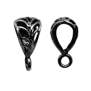 CR-120 Black Rhodium Overlay Pendant Bail Beads Bali Designs Inc 