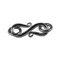 CR-160-16MM Black Rhodium Overlay ''S'' Hook Beads Bali Designs Inc 