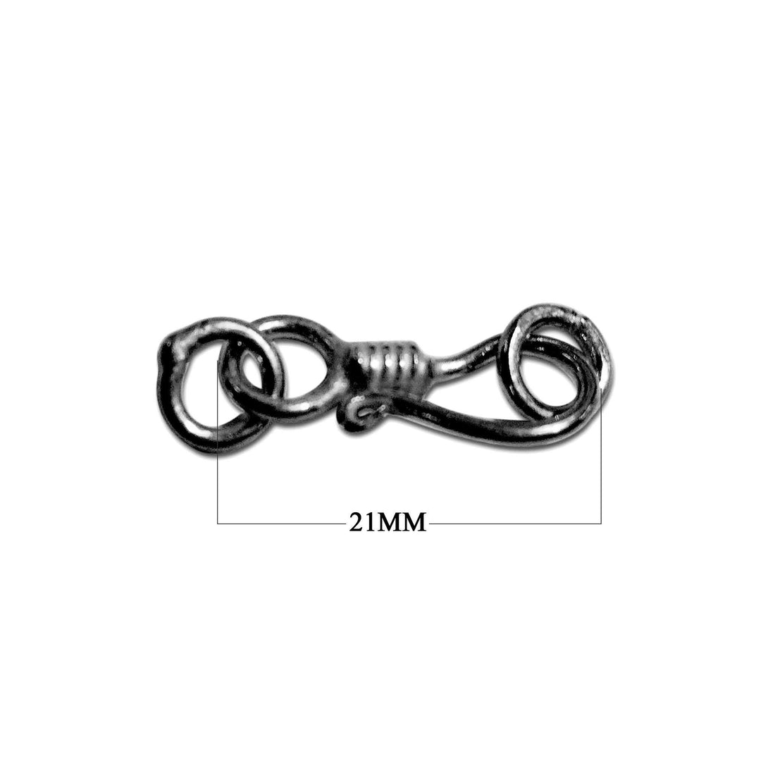 CR-193 Black Rhodium Overlay Hook Beads Bali Designs Inc 