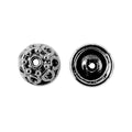 CR-199 Black Rhodium Overlay Bead Cap Beads Bali Designs Inc 