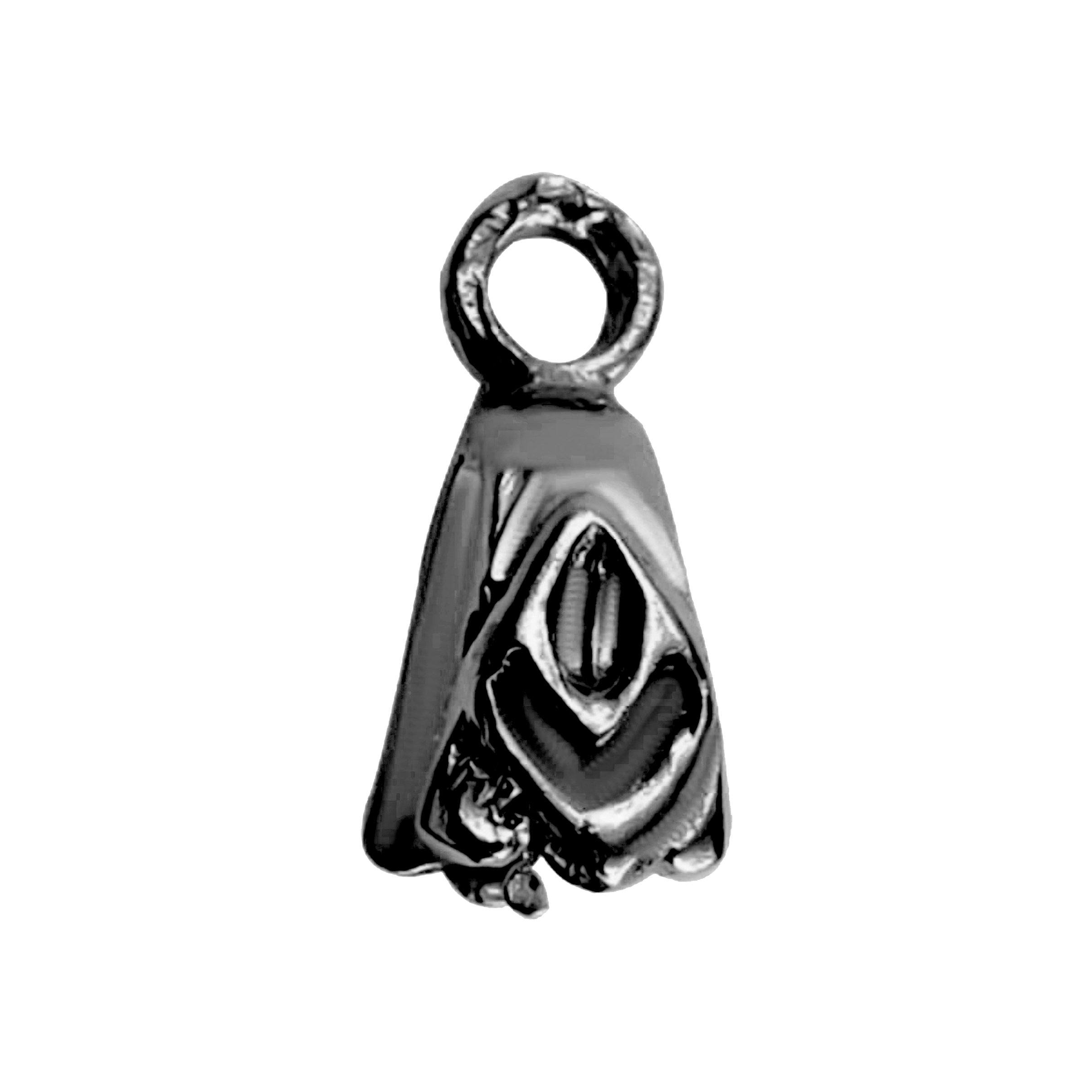 CR-242 Black Rhodium Overlay Pendant Bail Beads Bali Designs Inc 