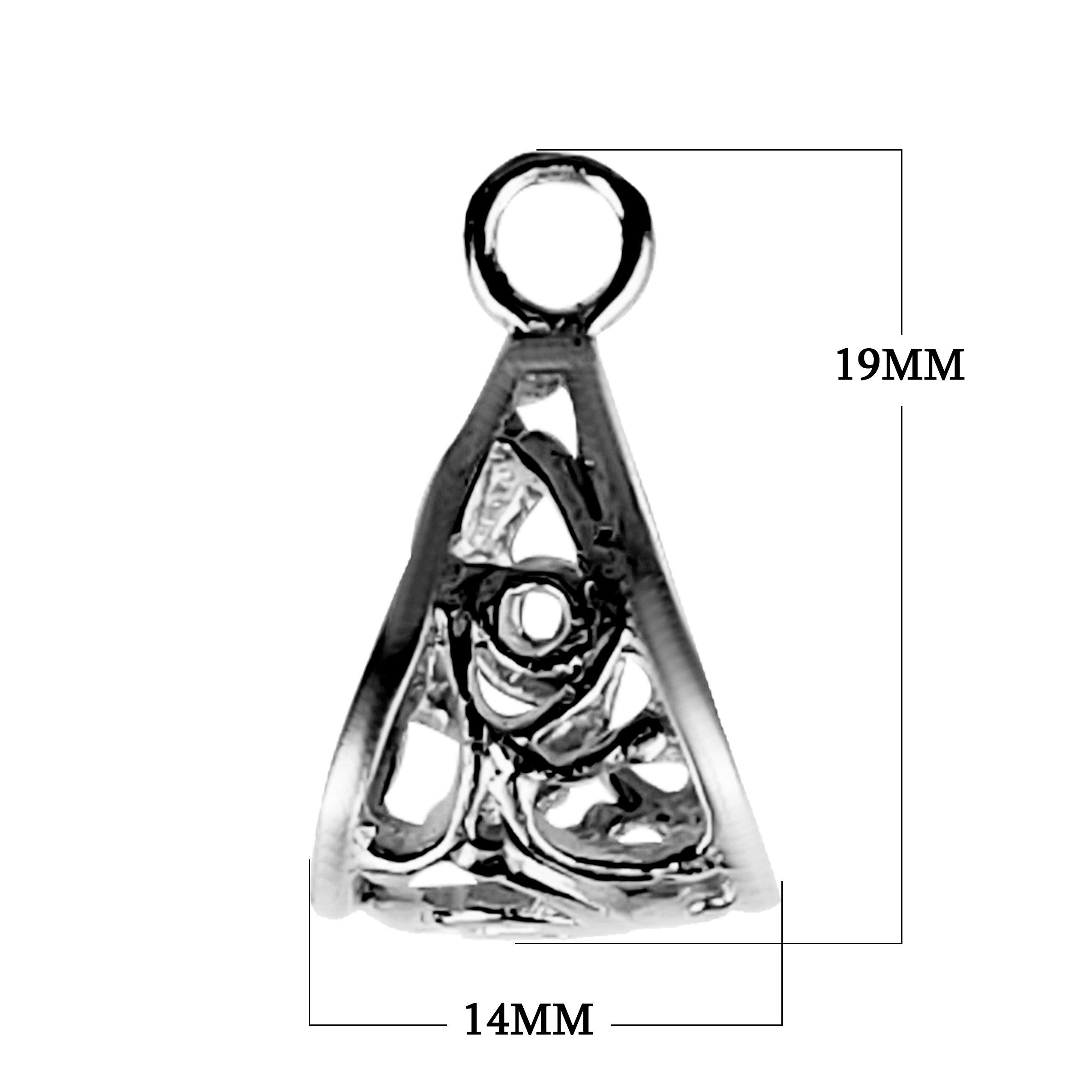 CR-245 Black Rhodium Overlay Pendant Bail Beads Bali Designs Inc 