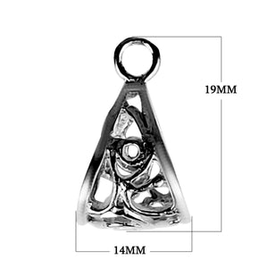 CR-245 Black Rhodium Overlay Pendant Bail Beads Bali Designs Inc 