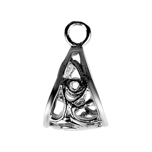 CR-245 Black Rhodium Overlay Pendant Bail Beads Bali Designs Inc 