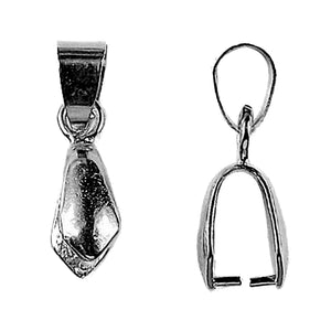 Black Rhodium Overlay Over Copper jewelry bail handcrafted in India for wholesale use