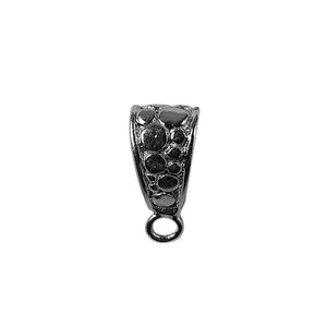 CR-366 Black Rhodium Overlay Pendant Bail Beads Bali Designs Inc 