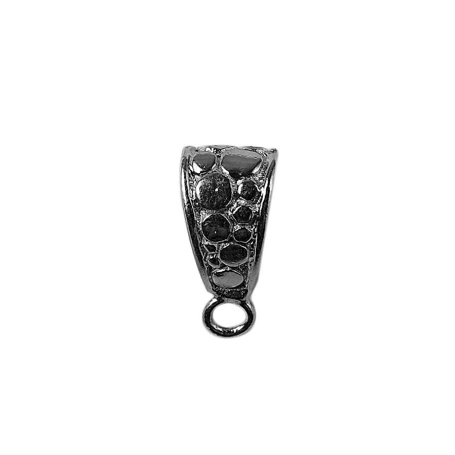 CR-366 Black Rhodium Overlay Pendant Bail Beads Bali Designs Inc 
