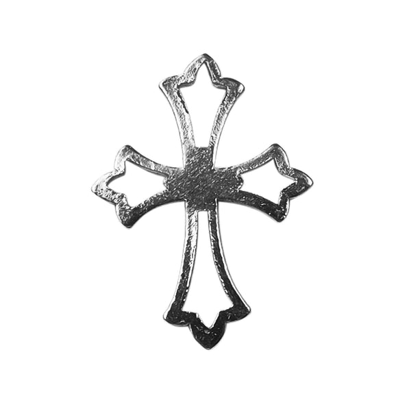 CR-451 Black Rhodium Overlay Cross Charm Beads Bali Designs Inc 