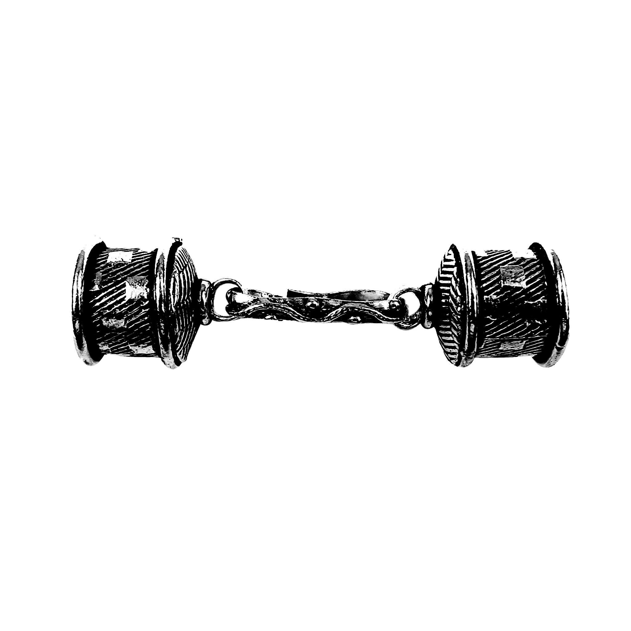 CR-457 Black Rhodium Overlay End Cap Beads Bali Designs Inc 