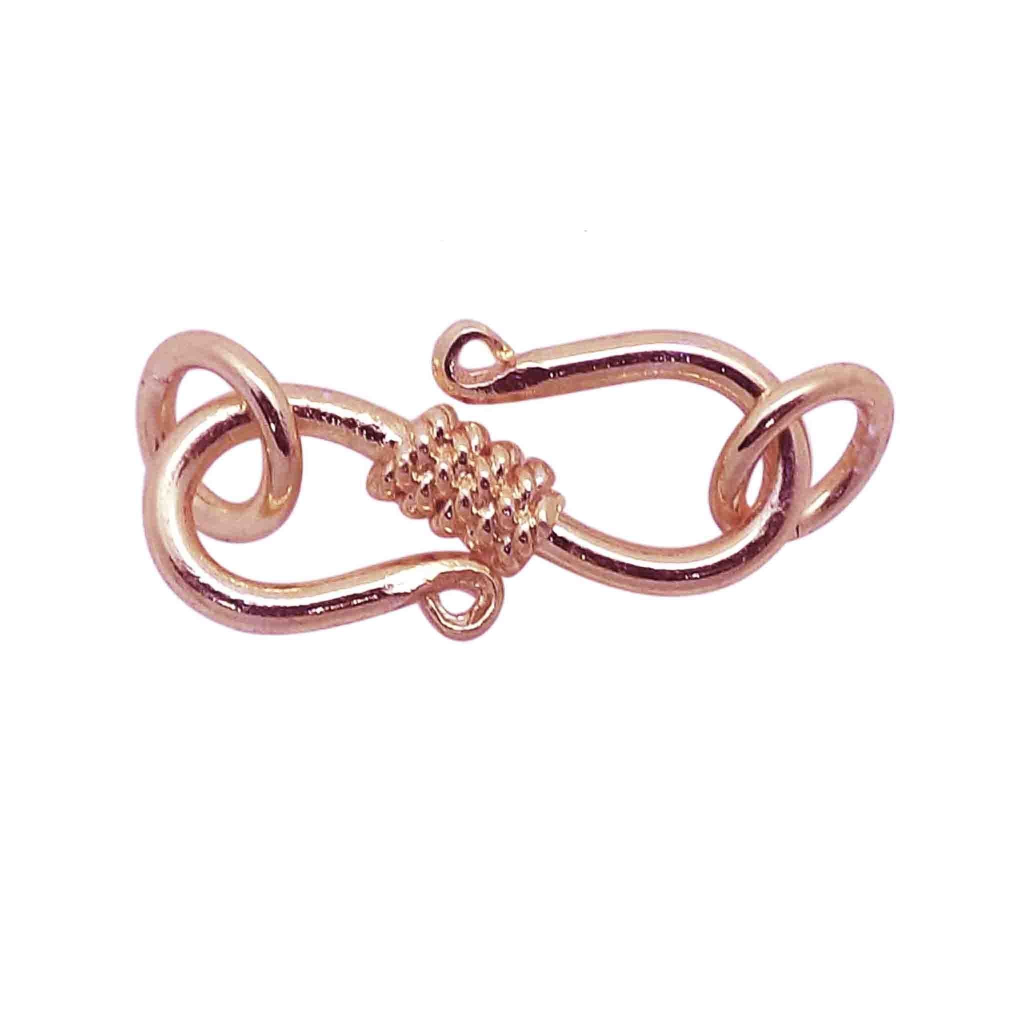 CRG-123 Rose Gold Overlay ''S'' Hook Beads Bali Designs Inc 
