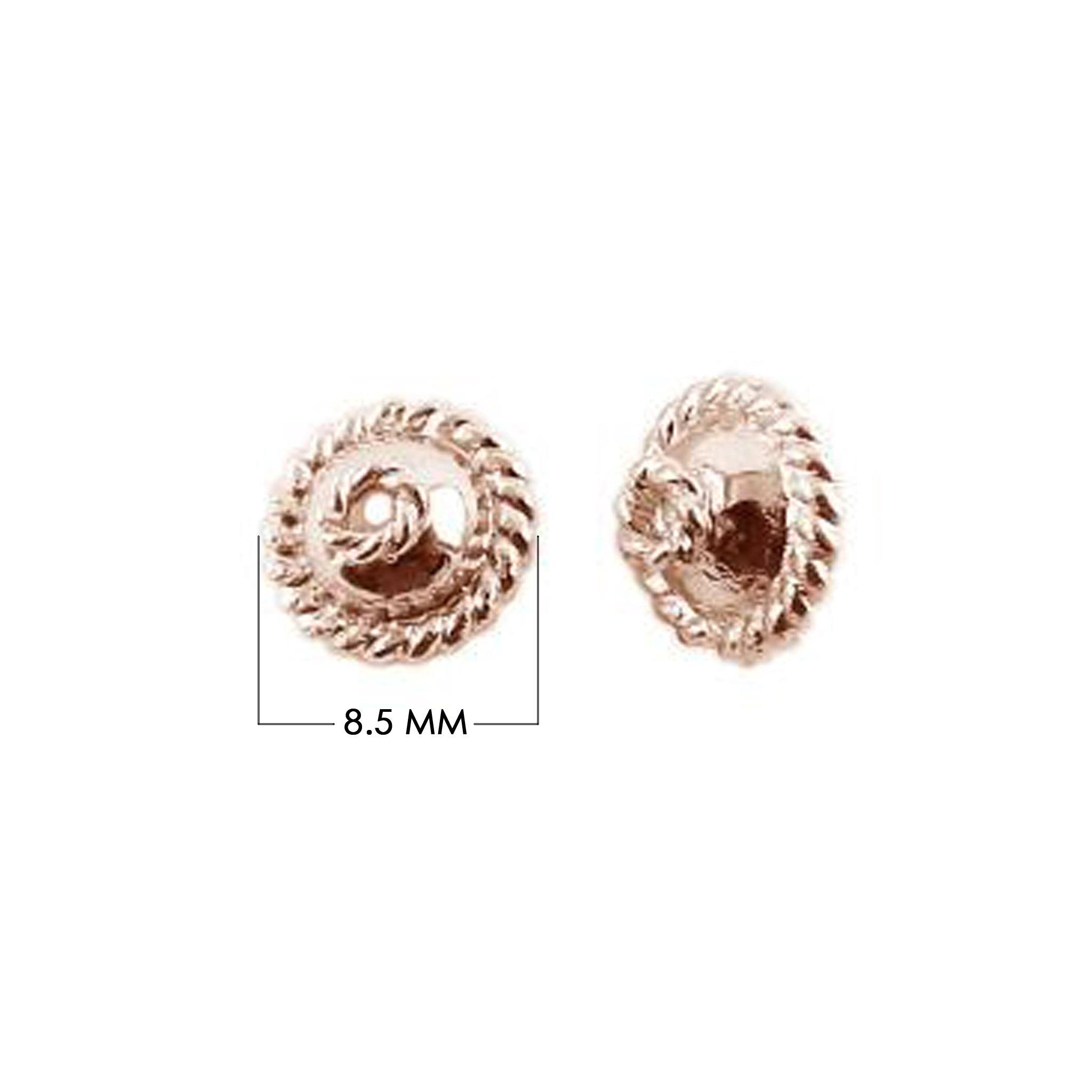 CRG-136 Rose Gold Overlay Bead Cap Beads Bali Designs Inc 