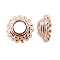 CRG-138 Rose Gold Overlay Bead Cap Beads Bali Designs Inc 
