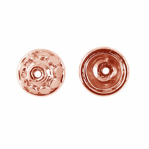 CRG-139 Rose Gold Overlay Bead Cap Beads Bali Designs Inc 