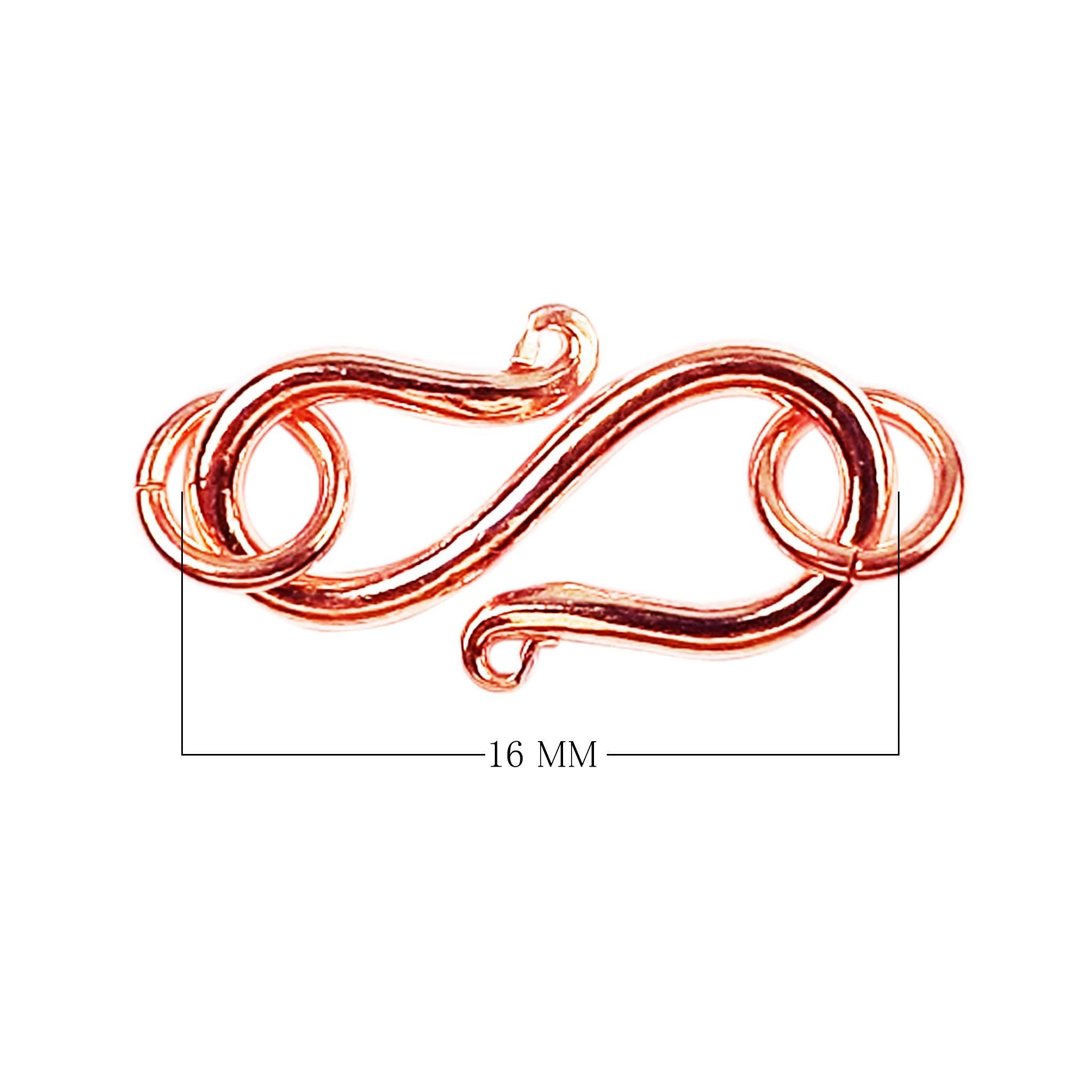 Rose gold overlay over copper hook jewelry component created for wholesale buyers, ideal for bulk jewelry manufacturing, professional assembly, and export production use