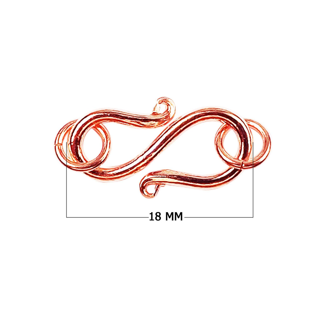 CRG-160-18MM Rose Gold Overlay Hook Beads Bali Designs Inc 