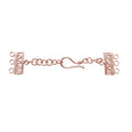 CRG-179-3H Rose Gold Overlay Multi Strand Clasp With 3 Holes Beads Bali Designs Inc 