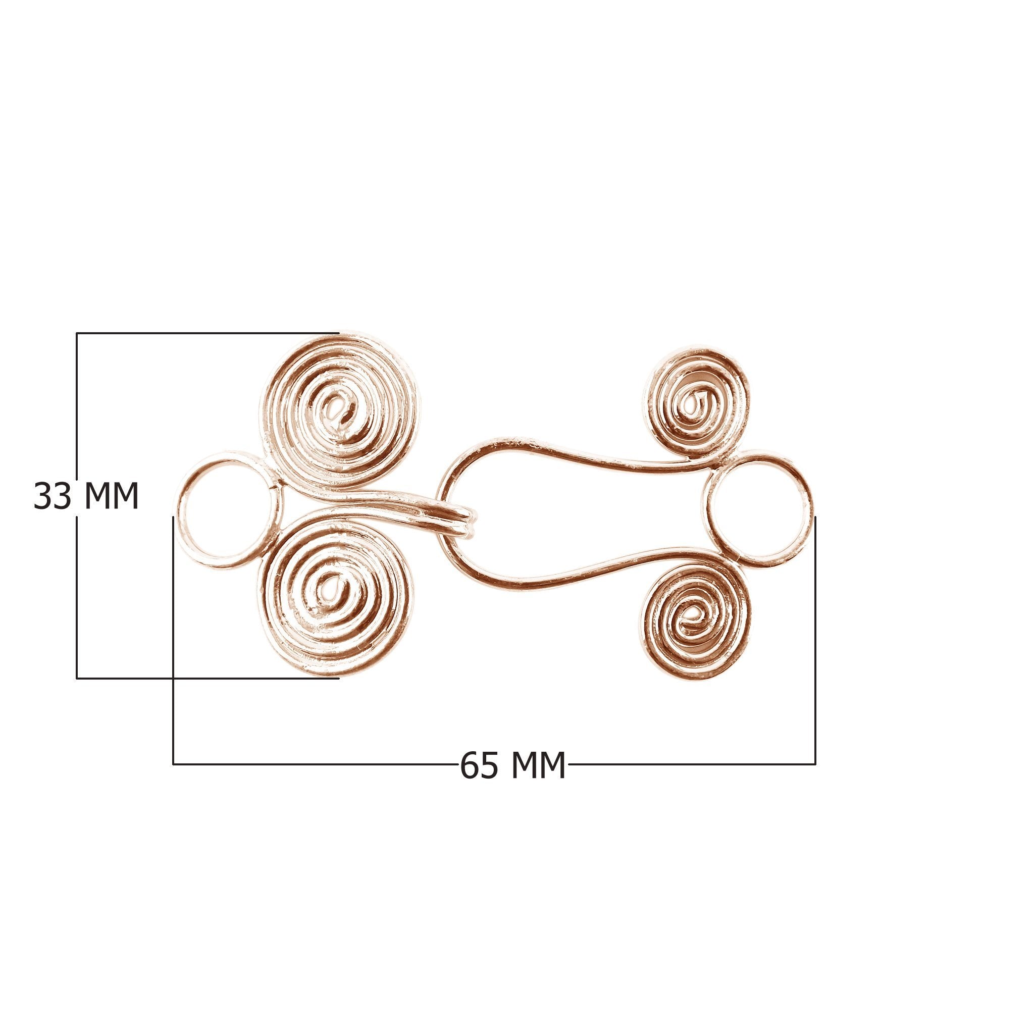 CRG-201 Rose Gold Overlay Hook Beads Bali Designs Inc 