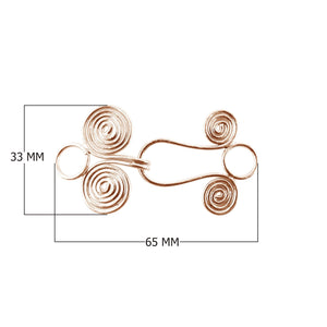 CRG-201 Rose Gold Overlay Hook Beads Bali Designs Inc 