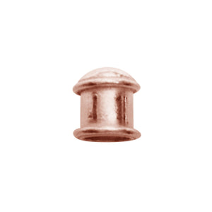 CRG-207 Rose Gold Overlay End Cap Beads Bali Designs Inc 