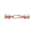 Rose Gold Overlay Over Copper Bead Cap handcrafted in India with Bali-style design for wholesale jewelry making