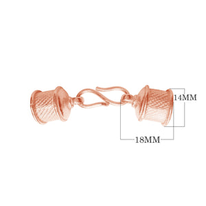 CRG-214 Rose Gold Overlay End Cap Beads Bali Designs Inc 