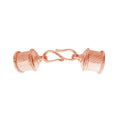 CRG-214 Rose Gold Overlay End Cap Beads Bali Designs Inc 
