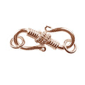 CRG-222 Rose Gold Overlay ''S'' Hook Beads Bali Designs Inc 