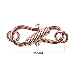 CRG-224 Rose Gold Overlay ''S'' Hook Beads Bali Designs Inc 