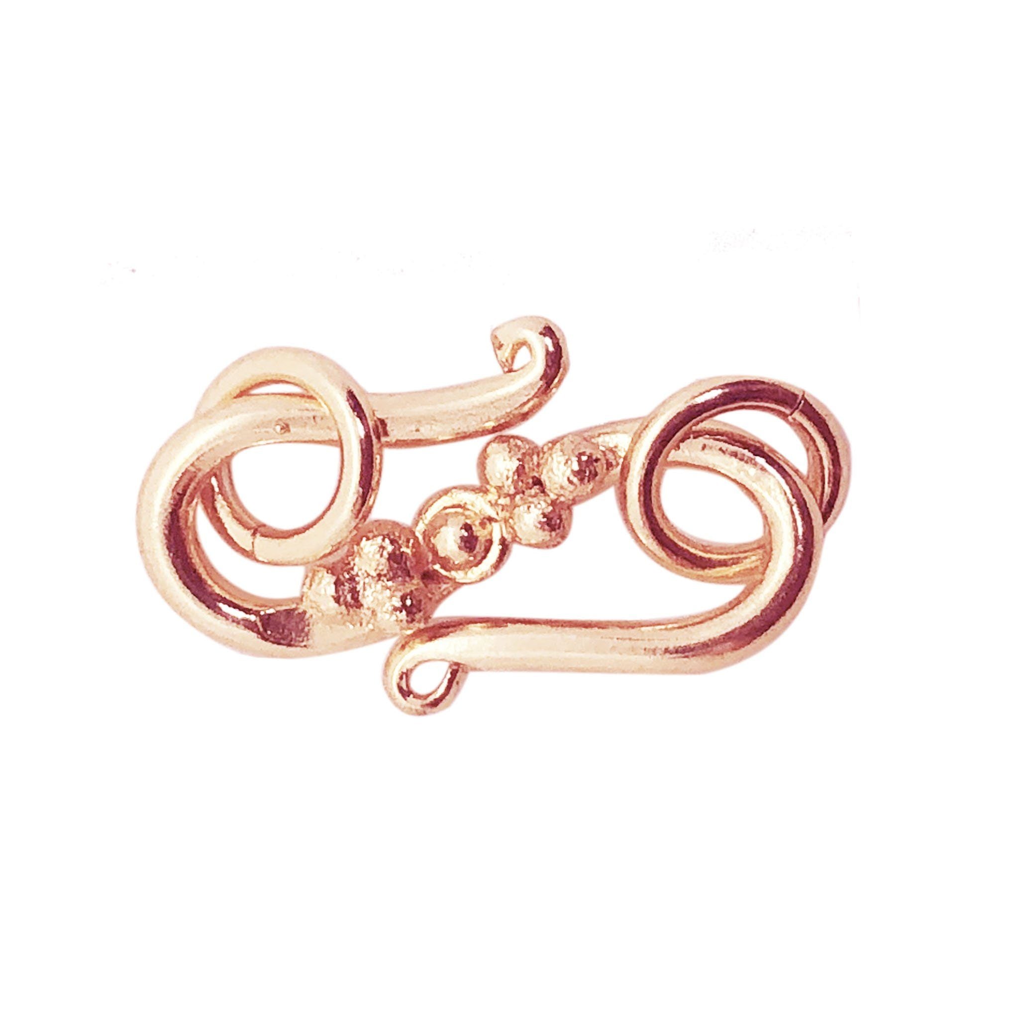 CRG-225 Rose Gold Overlay ''S'' Hook Beads Bali Designs Inc 