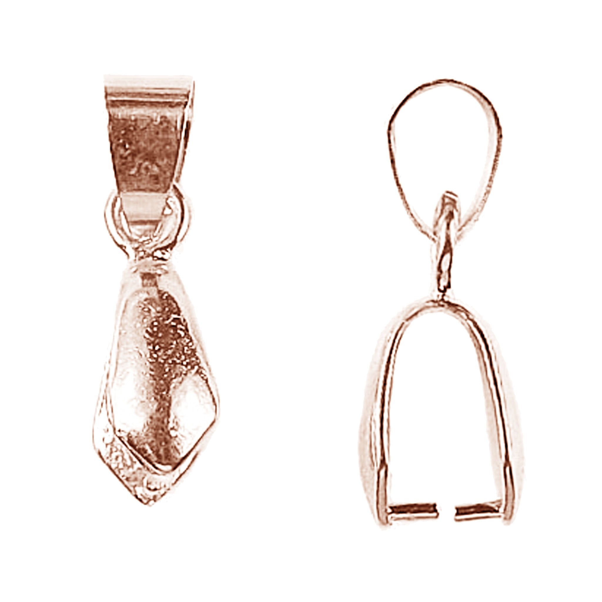 CRG-303-14X4MM Rose Gold Overlay Pendant Bail Beads Bali Designs Inc 